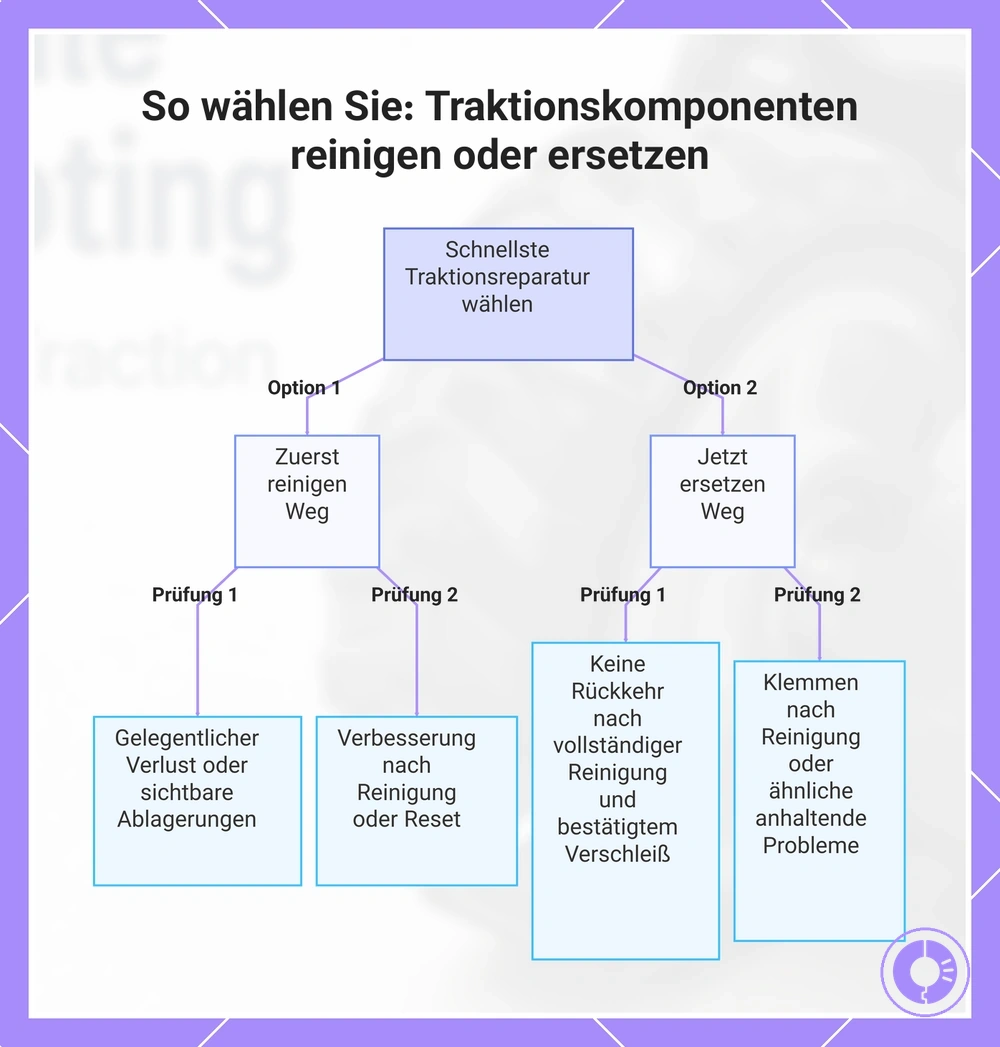 So wählst du bei Roomba-Traktionsproblemen zwischen Reinigen und Ersetzen