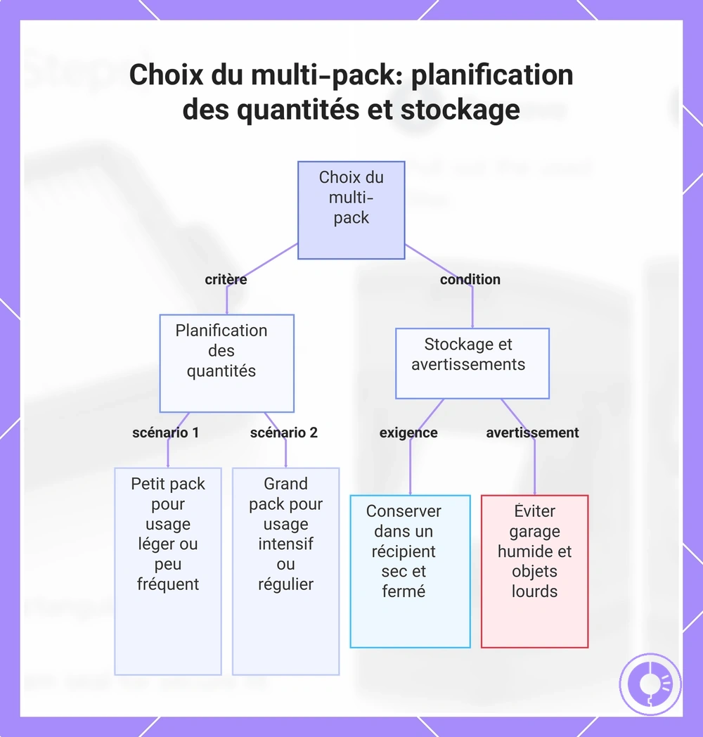 Choix d’un lot de filtres : planification des quantités et stockage