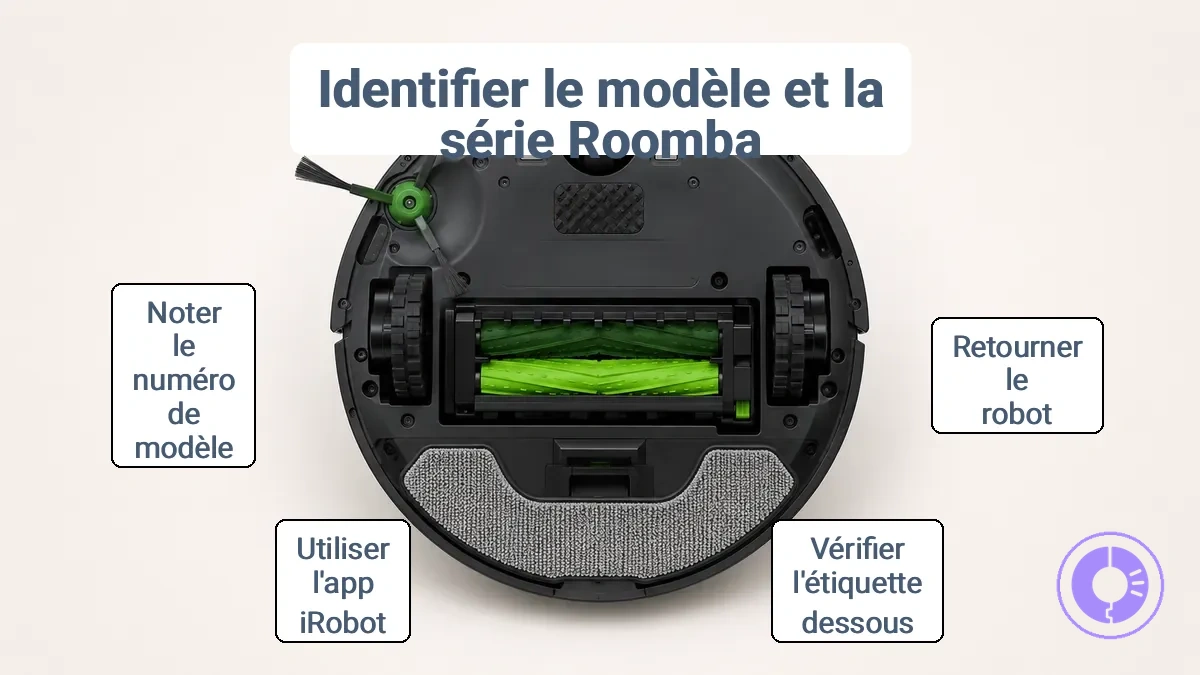 Confirmer le modèle et la série du Roomba