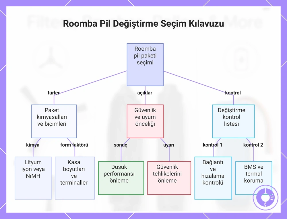 Roomba batarya değiştirme ve seçim kılavuzu