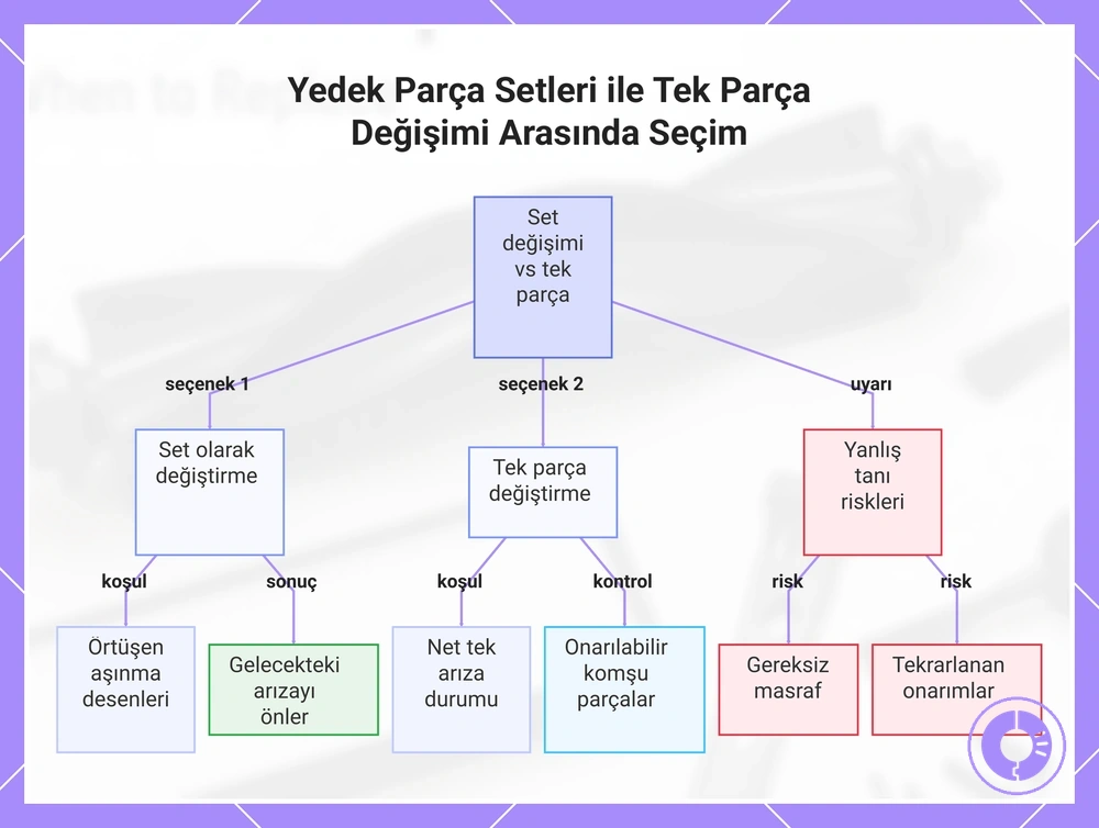 Roomba yedek parça seti ile tek parça değişimi arasında seçim